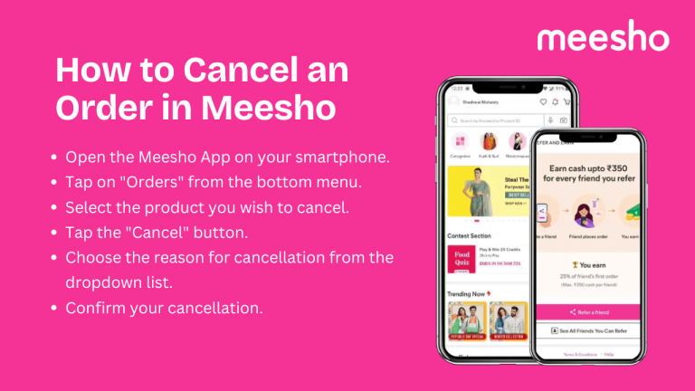 How to Cancel an Order in Meesho