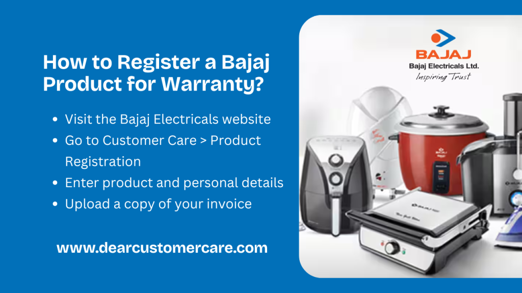 How to Register a Bajaj Product for Warranty?