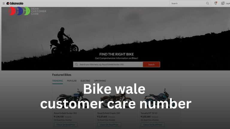 Bike wale customer care number