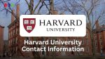 Harvard University Contact Information